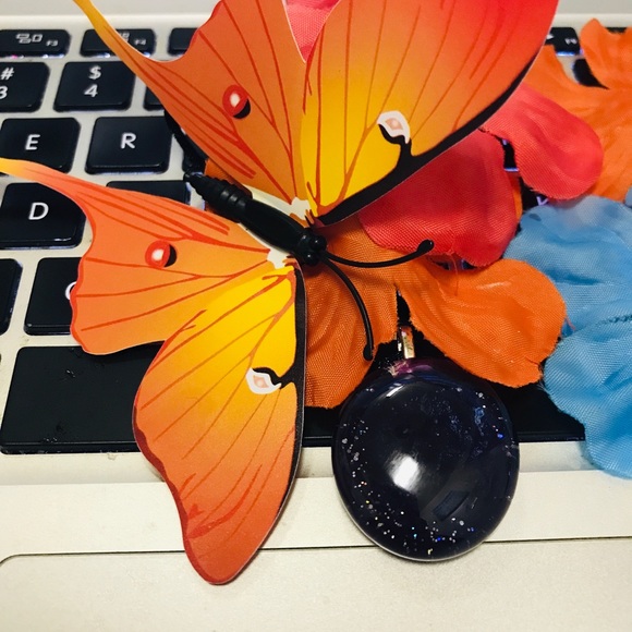 Marble Glass One of Kind Vintage Rare Handmade Necklace - Picture 8 of 16